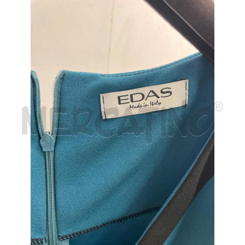 VESTITO DONNA NERO AZZURRO FANTASIA EDAS  | Mercatino dell'Usato Montesilvano 2