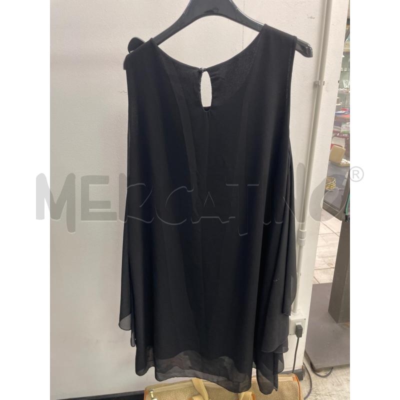 VESTITO DONNA NERO FIORATO MADE IN ITALY TG.L | Mercatino dell'Usato Montesilvano 2