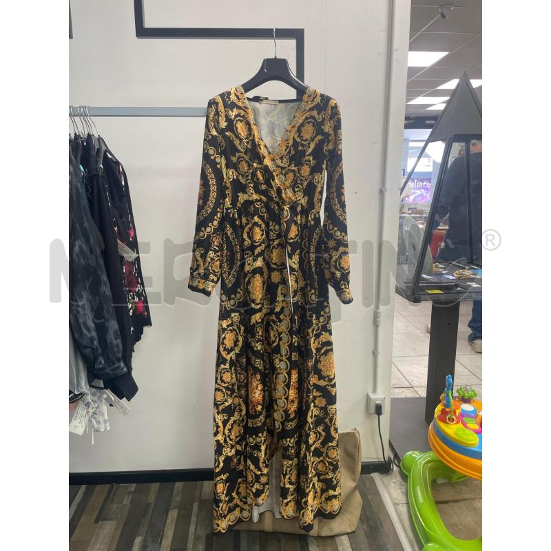 VESTITO DONNA NERO LUNGO FANTASIA CATENE NEW COLLECTION  | Mercatino dell'Usato Montesilvano 1