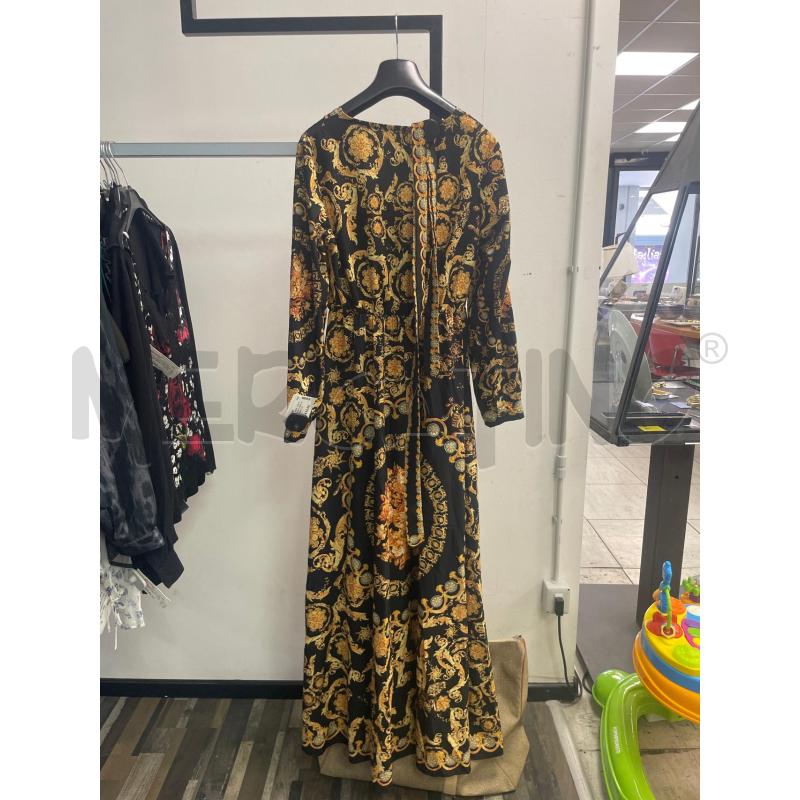 VESTITO DONNA NERO LUNGO FANTASIA CATENE NEW COLLECTION  | Mercatino dell'Usato Montesilvano 2