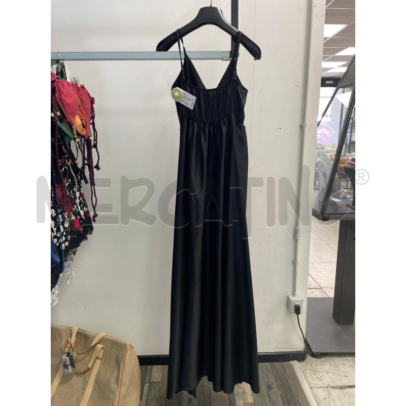 VESTITO DONNA NERO SMARCHIATO ELEGANTE SPACCO LATERALE | Mercatino dell'Usato Montesilvano 2