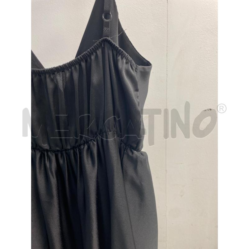 VESTITO DONNA NERO SMARCHIATO ELEGANTE SPACCO LATERALE | Mercatino dell'Usato Montesilvano 3