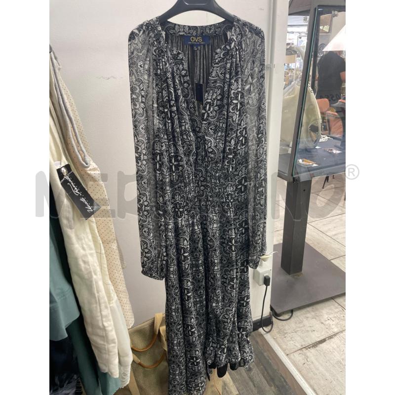 VESTITO DONNA OVS NERO FANTASIA BIANCA | Mercatino dell'Usato Montesilvano 1