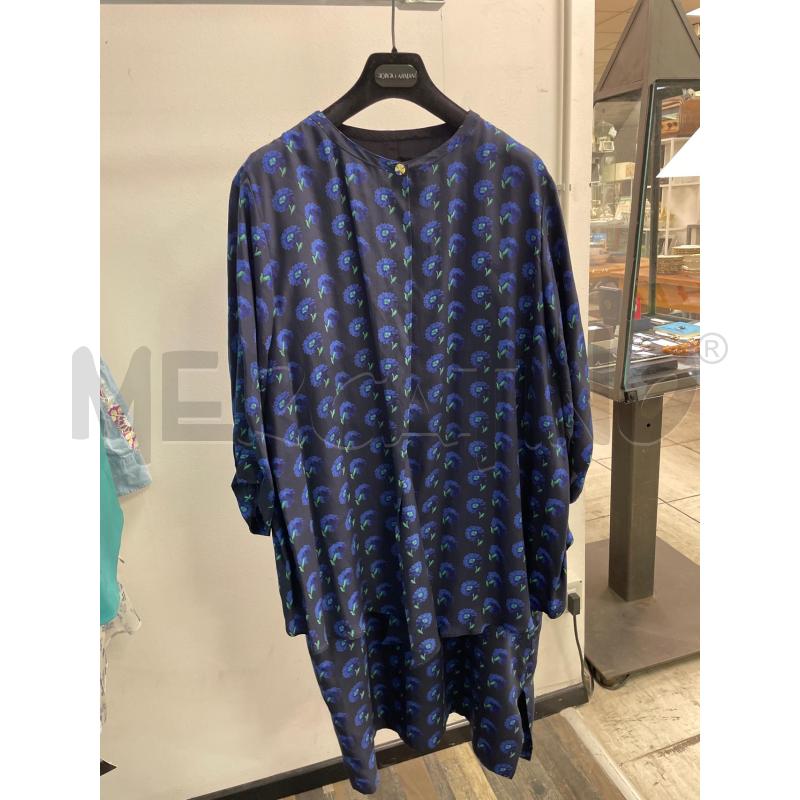 VESTITO DONNA PANCALDI BLU FIORI TG VI | Mercatino dell'Usato Montesilvano 2