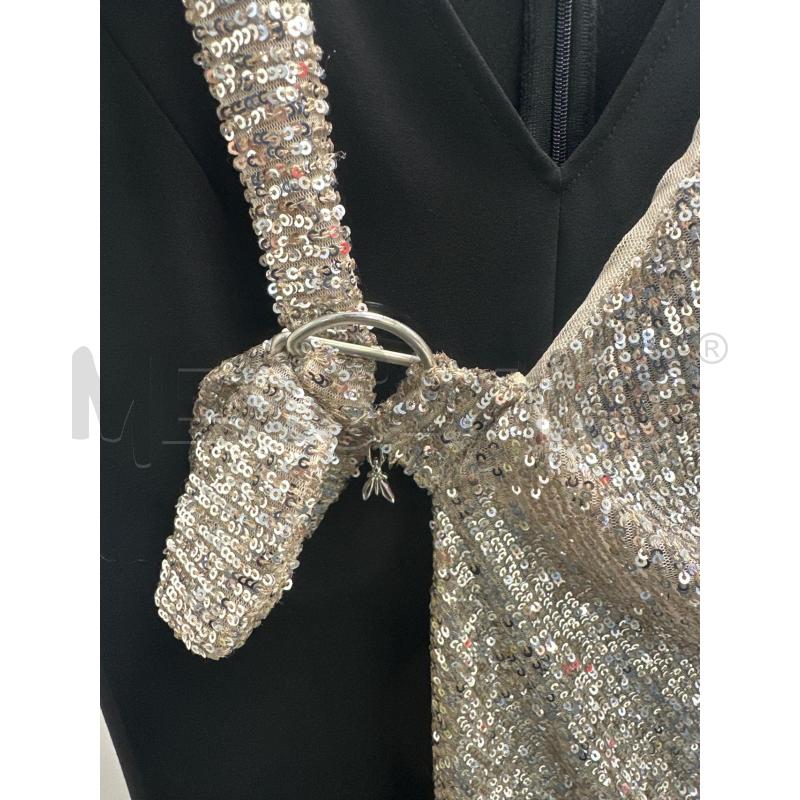 VESTITO DONNA PATRIZIA PEPE NERO PALLETTES ARGENTATE LUNGO  | Mercatino dell'Usato Montesilvano 2