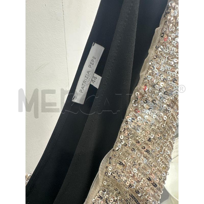VESTITO DONNA PATRIZIA PEPE NERO PALLETTES ARGENTATE LUNGO  | Mercatino dell'Usato Montesilvano 3