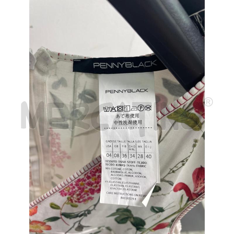 VESTITO DONNA PENNYBLACK BIANCO FIORI SMANICATO | Mercatino dell'Usato Montesilvano 2