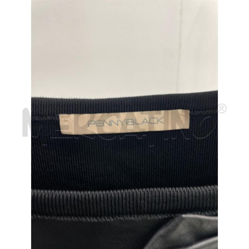 VESTITO DONNA PENNY BLACK NERO INSERTI FIOCCHETTO PELLE | Mercatino dell'Usato Montesilvano 2