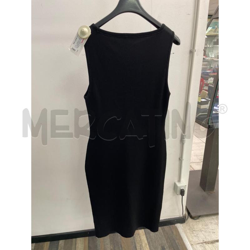 VESTITO DONNA PENNY BLACK NERO INSERTI FIOCCHETTO PELLE | Mercatino dell'Usato Montesilvano 3