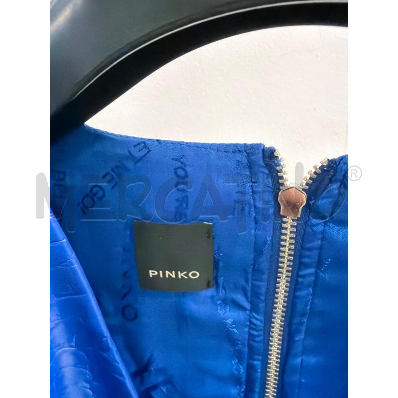 VESTITO DONNA PINKO BLU LUCIDO STAMPATO RETTILE | Mercatino dell'Usato Montesilvano 2