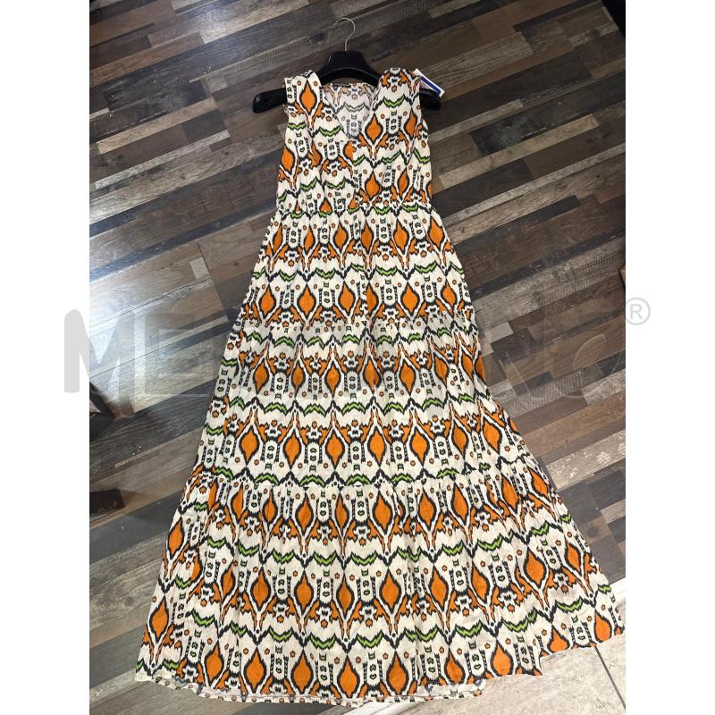 VESTITO DONNA PITTARELLO BEIGE FANTASIA ARANCIO VERDE | Mercatino dell'Usato Montesilvano 1