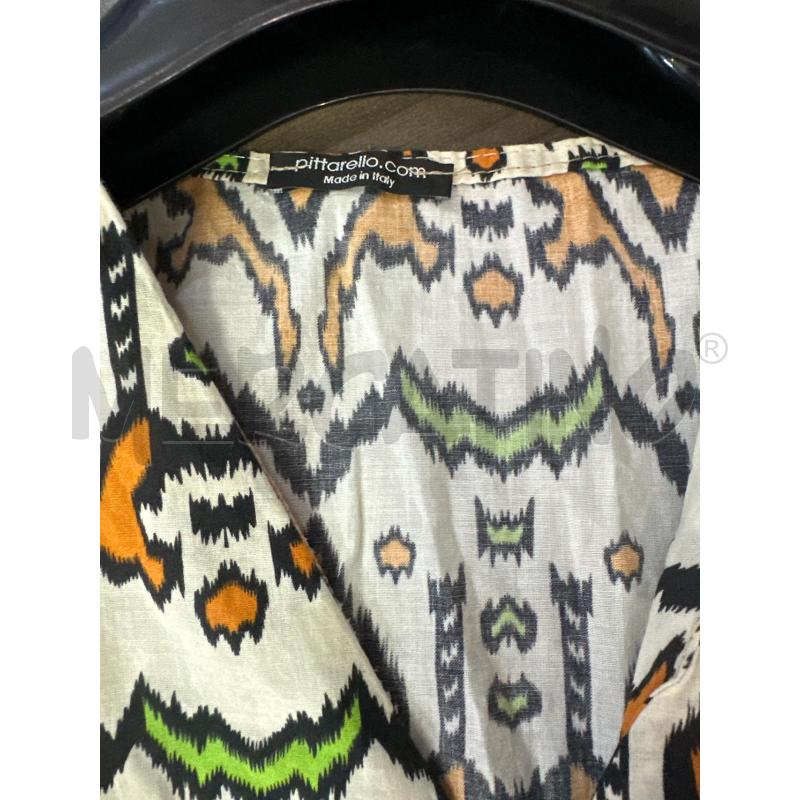 VESTITO DONNA PITTARELLO BEIGE FANTASIA ARANCIO VERDE | Mercatino dell'Usato Montesilvano 2