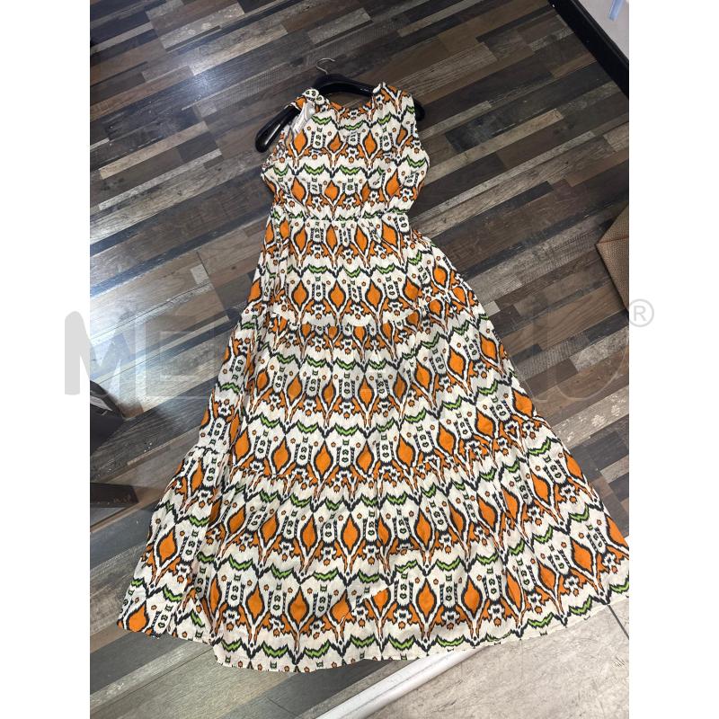 VESTITO DONNA PITTARELLO BEIGE FANTASIA ARANCIO VERDE | Mercatino dell'Usato Montesilvano 3