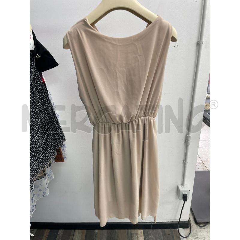 VESTITO DONNA PLISSETTATO BEIGE FASXHION  | Mercatino dell'Usato Montesilvano 2