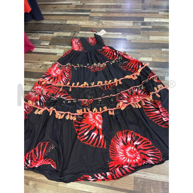 VESTITO DONNA POSITANO NERO ROSSOSIZE FREE | Mercatino dell'Usato Montesilvano 2