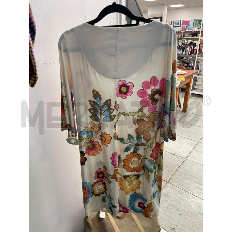 VESTITO DONNA RAFFAELLA D'ANGELO BEIGE COLLO MACRAMÈ | Mercatino dell'Usato Montesilvano 3