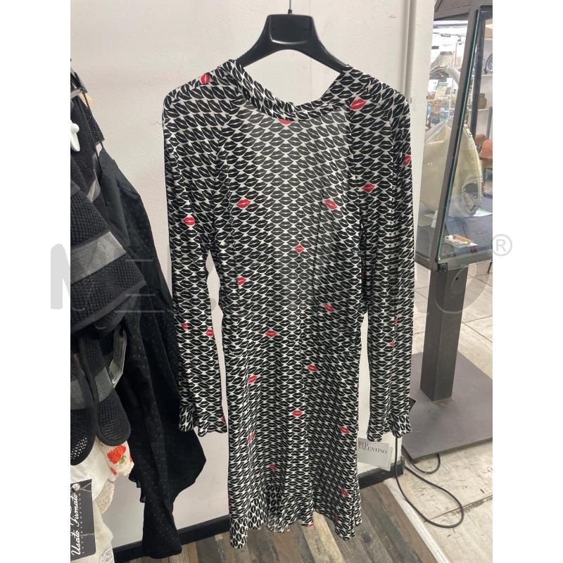 VESTITO DONNA RED VALENTINO BIANCO BOCCHE NERE ROSSE | Mercatino dell'Usato Montesilvano 1