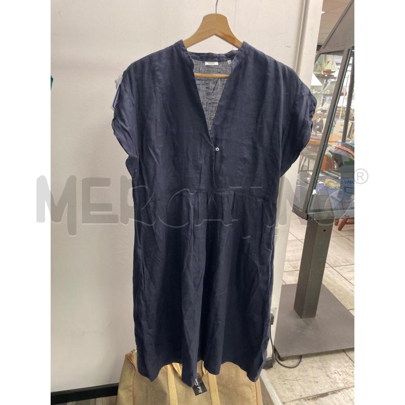 VESTITO DONNA RUE DE MATHIEU LINO BLU MEZZA MANICA  | Mercatino dell'Usato Montesilvano 1