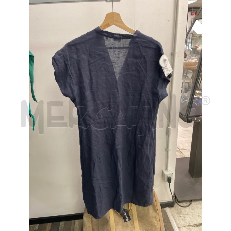 VESTITO DONNA RUE DE MATHIEU LINO BLU MEZZA MANICA  | Mercatino dell'Usato Montesilvano 3