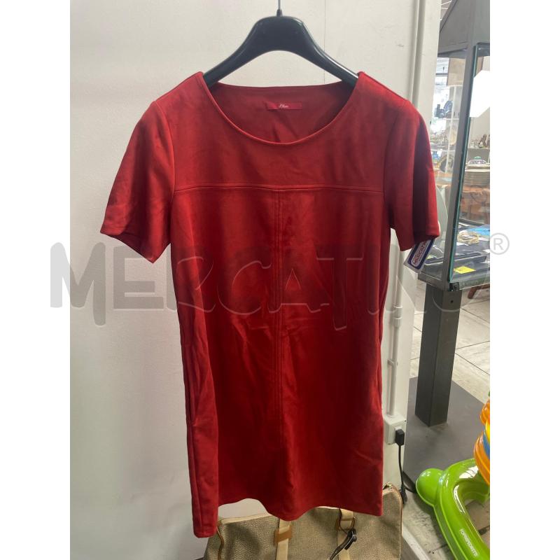 VESTITO DONNA SCAMOSCIATO ROSSO S.OLIVER | Mercatino dell'Usato Montesilvano 1