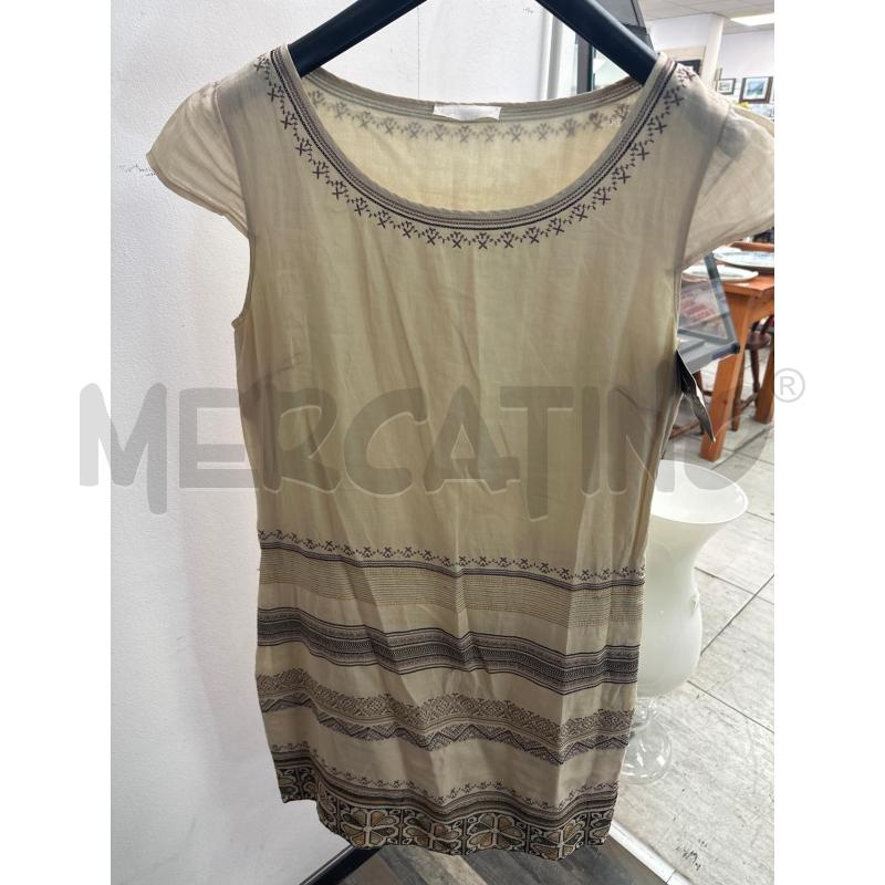VESTITO DONNA SCERVINO BEIGE FANTASIA RICAMI  | Mercatino dell'Usato Montesilvano 1