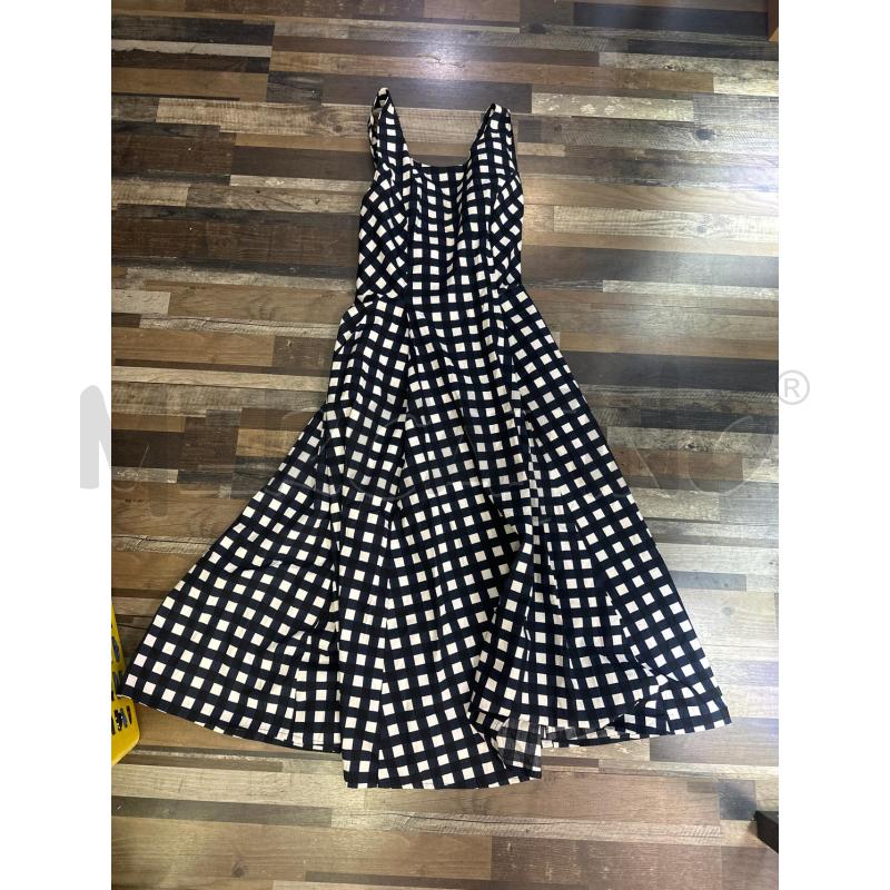 VESTITO DONNA SFIZIO BLU QUADRETTATO BIANCOLUNGO | Mercatino dell'Usato Montesilvano 1
