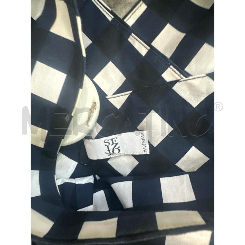 VESTITO DONNA SFIZIO BLU QUADRETTATO BIANCOLUNGO | Mercatino dell'Usato Montesilvano 2