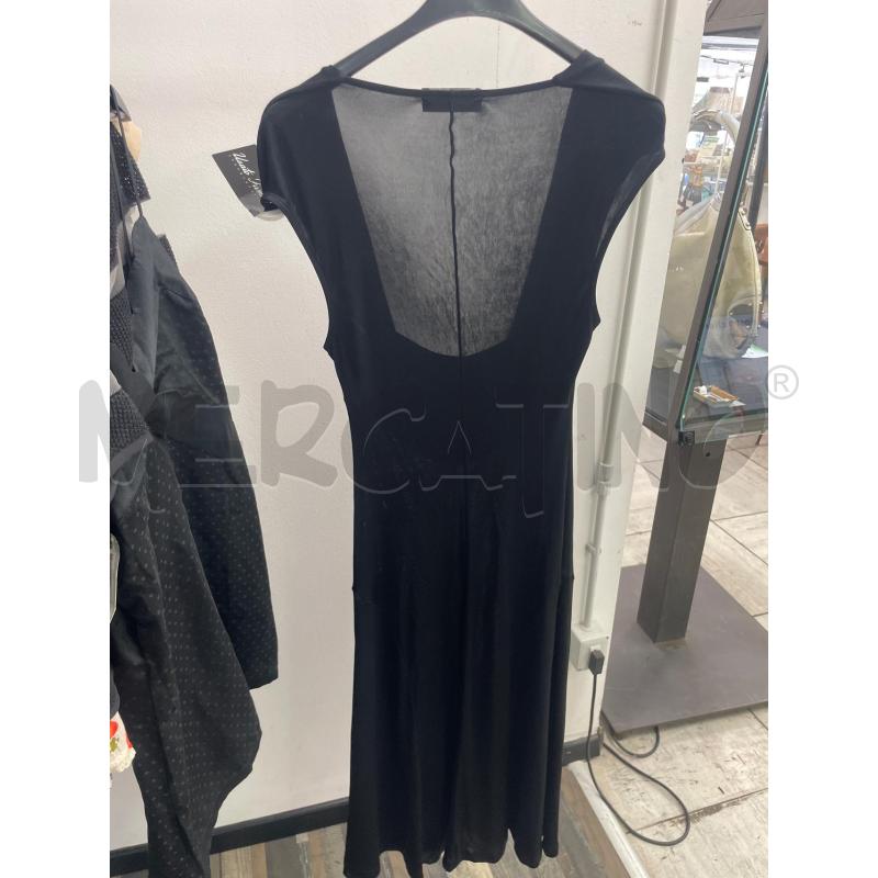 VESTITO DONNA SISLEY NERO LEGGERO BORCHIETTE ARGENTATE | Mercatino dell'Usato Montesilvano 3