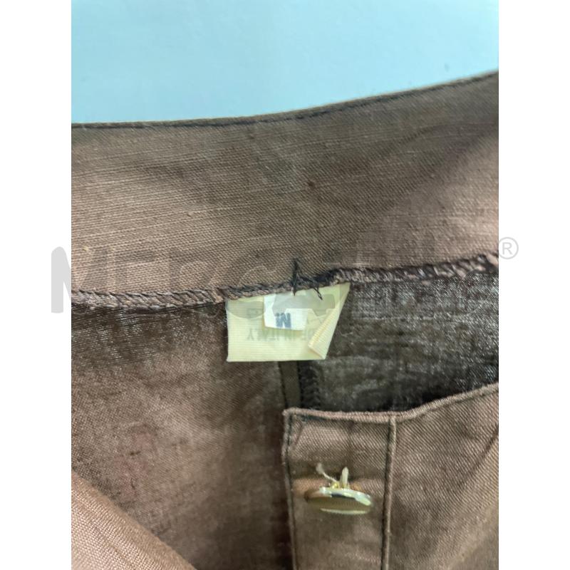 VESTITO DONNA SMARCHIATO MARRO BOTTONI DORATI MISTO LINO | Mercatino dell'Usato Montesilvano 2