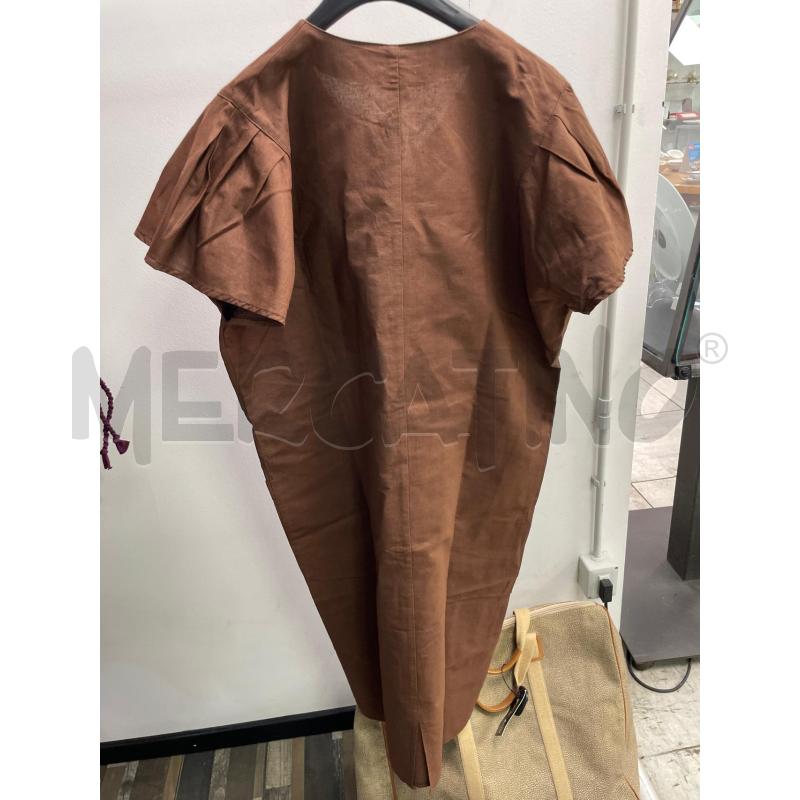 VESTITO DONNA SMARCHIATO MARRO BOTTONI DORATI MISTO LINO | Mercatino dell'Usato Montesilvano 3