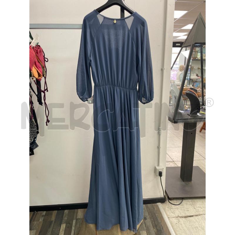 VESTITO DONNA SOUVENIR AZZURRO LUNGO SCOLLO V | Mercatino dell'Usato Montesilvano 2