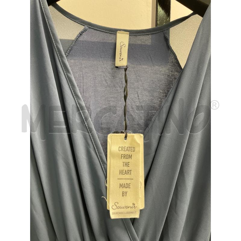 VESTITO DONNA SOUVENIR AZZURRO LUNGO SCOLLO V | Mercatino dell'Usato Montesilvano 3