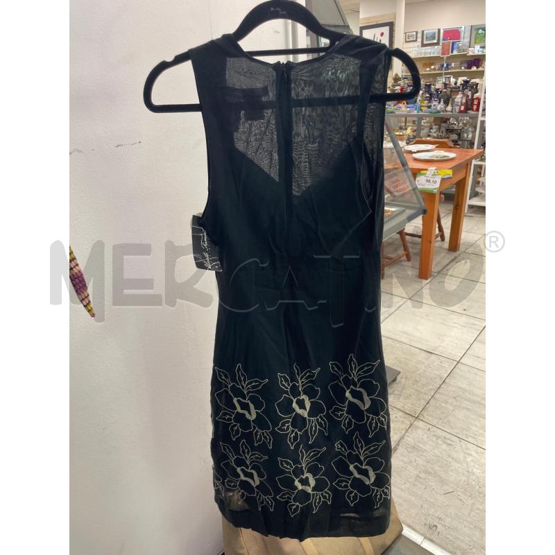 VESTITO DONNA SPORTMAX CODE NERO FIORI BIANCHI | Mercatino dell'Usato Montesilvano 3