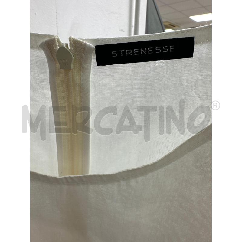 VESTITO DONNA STRANESSE BIANCO STAMPA FIORATA LEGGERO | Mercatino dell'Usato Montesilvano 2