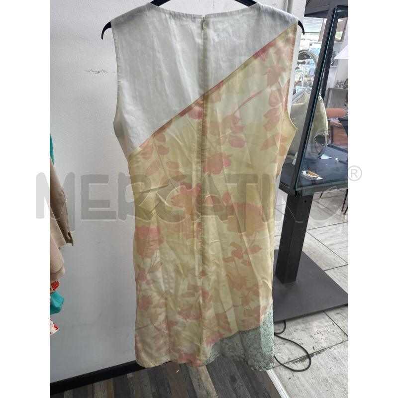VESTITO DONNA STRANESSE BIANCO STAMPA FIORATA LEGGERO | Mercatino dell'Usato Montesilvano 3