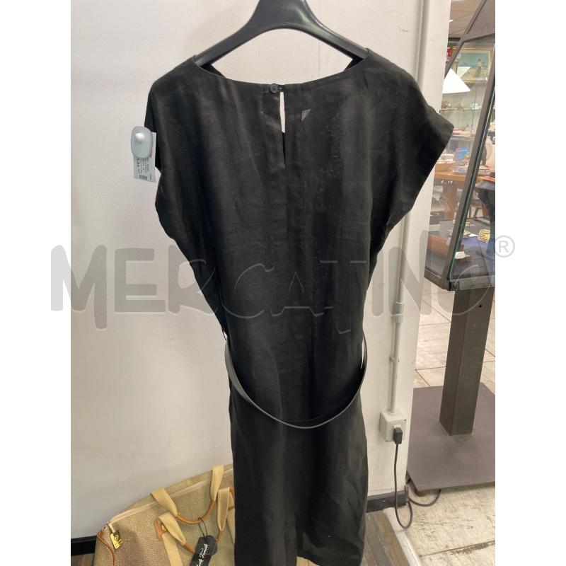 VESTITO DONNA SUPERIOR LINO RICAMI GIALLI NERO | Mercatino dell'Usato Montesilvano 3