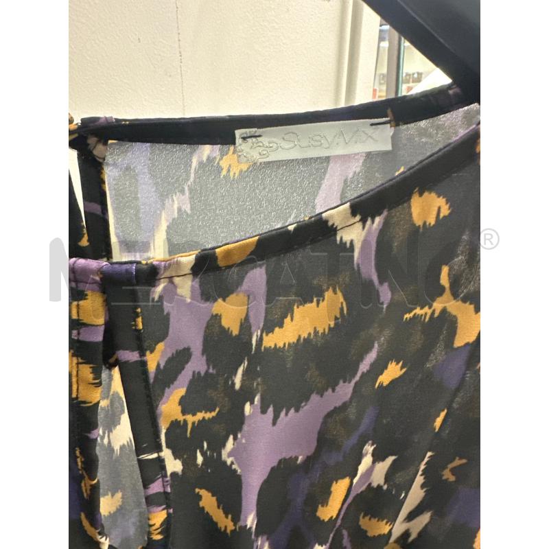 VESTITO DONNA SUSY MIX ANIMALIER VIOLA NERO GIALLO | Mercatino dell'Usato Montesilvano 2
