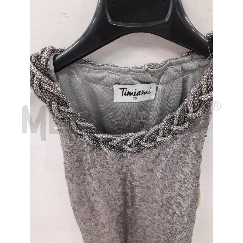 VESTITO DONNA TIMIAMI PAILLETTES ARGENTATO TOCIGLIONE COLLO | Mercatino dell'Usato Montesilvano 2