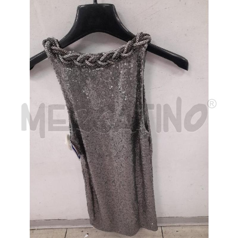 VESTITO DONNA TIMIAMI PAILLETTES ARGENTATO TOCIGLIONE COLLO | Mercatino dell'Usato Montesilvano 3