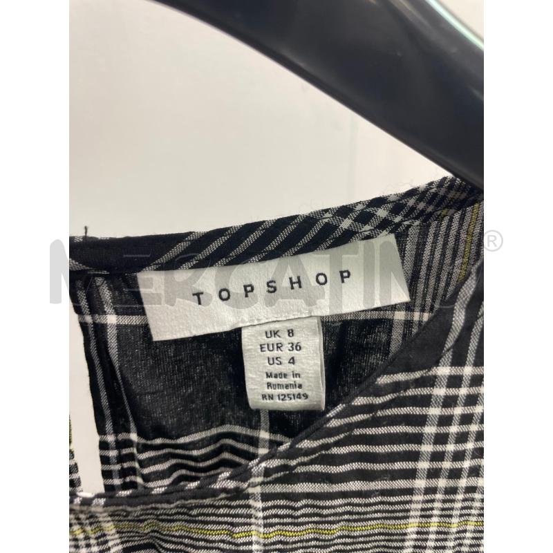 VESTITO DONNA TOP SHOP NERO QUADRETTATO PALLONCINO | Mercatino dell'Usato Montesilvano 2
