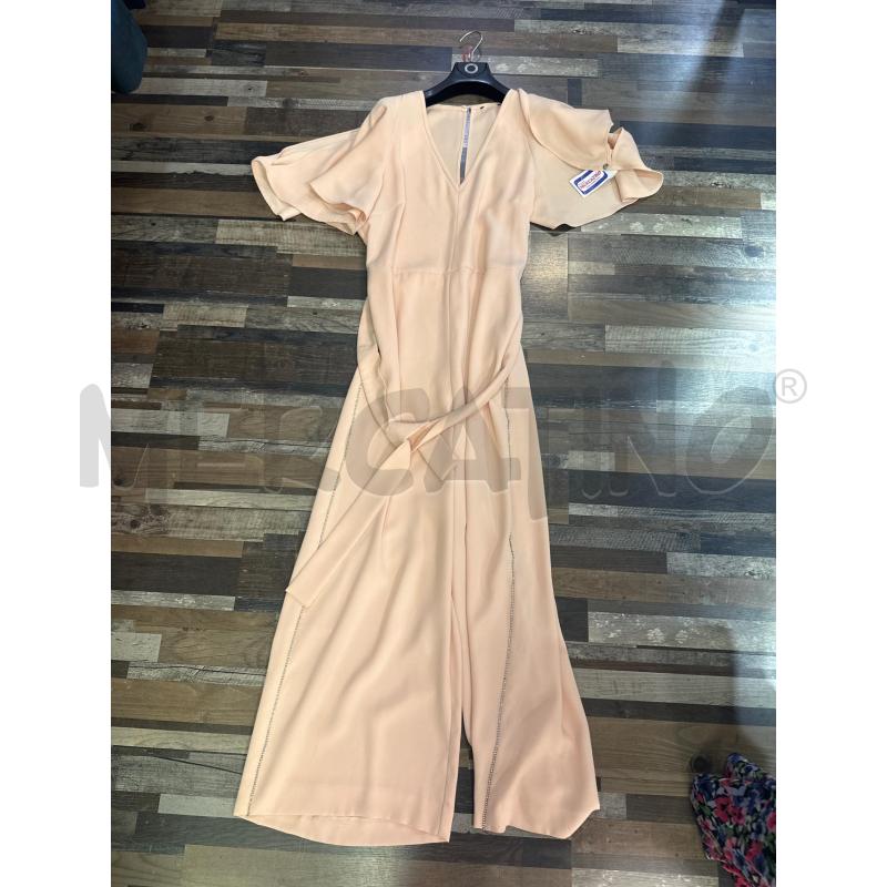 VESTITO DONNA TUTA SMARCHIATO ROSA STRASS LATERALI ELEGANTE | Mercatino dell'Usato Montesilvano 1