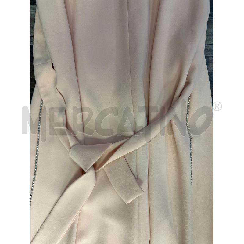 VESTITO DONNA TUTA SMARCHIATO ROSA STRASS LATERALI ELEGANTE | Mercatino dell'Usato Montesilvano 2