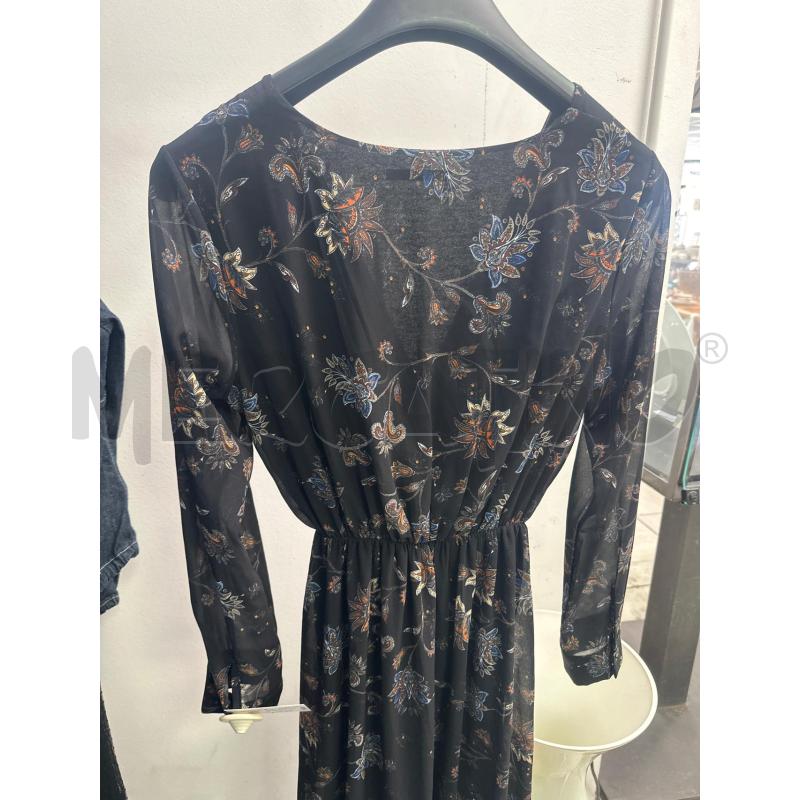 VESTITO DONNA TWO WAY NERO FIORI ARANCIONI | Mercatino dell'Usato Montesilvano 3