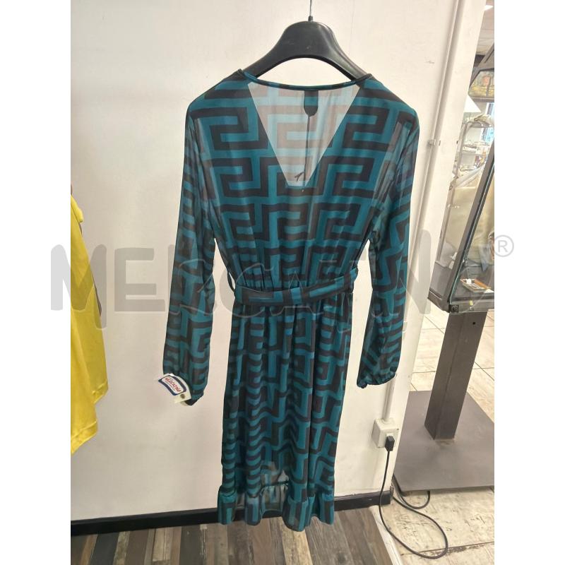 VESTITO DONNA VERDE NERO ITALIAN  | Mercatino dell'Usato Montesilvano 2