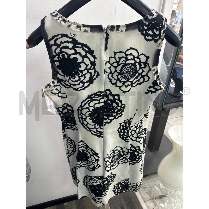 VESTITO DONNA VERSACE JEANS COUTURE BIANCO FIORI NERI | Mercatino dell'Usato Montesilvano 4