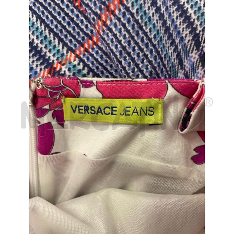 VESTITO DONNA VERSACE JEANS FIORI LILLA   | Mercatino dell'Usato Montesilvano 3