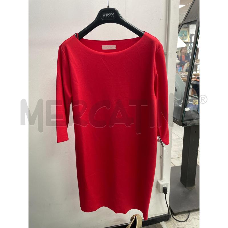 VESTITO DONNA VICOLO ROSSO MANICA 3/4 LEGGERO | Mercatino dell'Usato Montesilvano 1