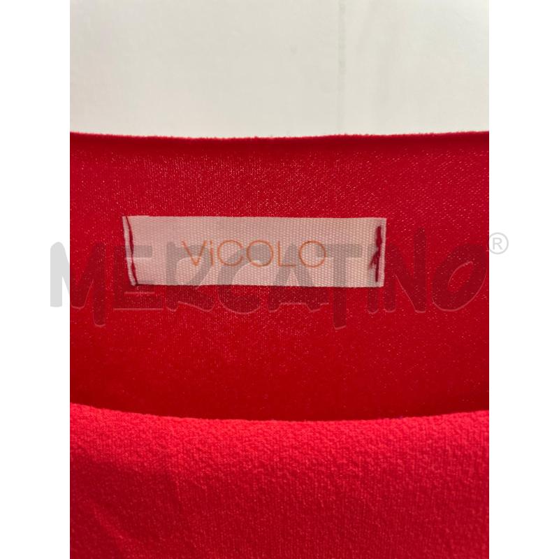 VESTITO DONNA VICOLO ROSSO MANICA 3/4 LEGGERO | Mercatino dell'Usato Montesilvano 2