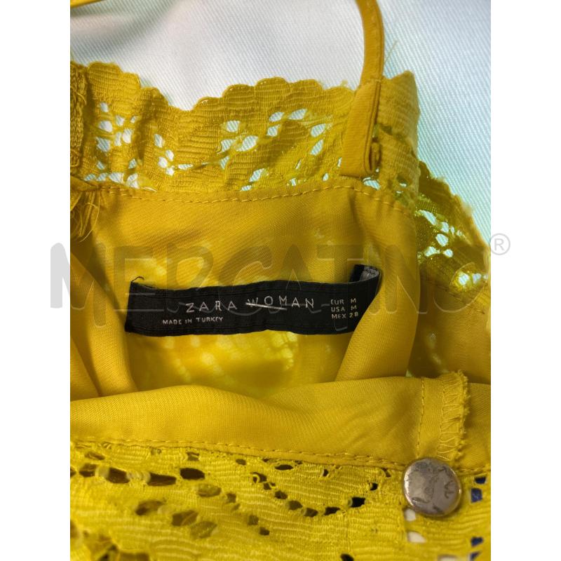 VESTITO DONNA ZARA GIALLO PIZZO | Mercatino dell'Usato Montesilvano 3