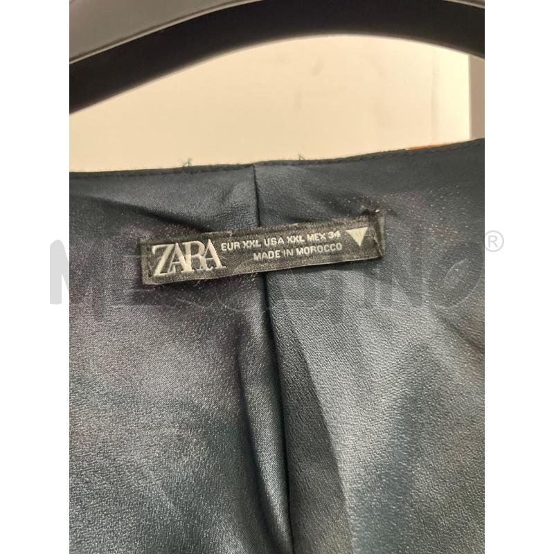 VESTITO DONNA ZARA NERO LUNGO FIORI LILLA TG GRANDE | Mercatino dell'Usato Montesilvano 2